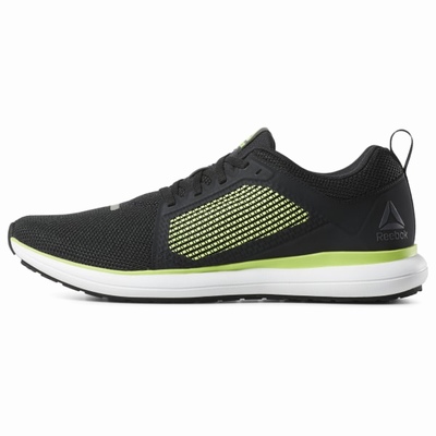 Reebok Driftium Ride Running Shoes For Men Colour:Black/Light Green/White/Grey